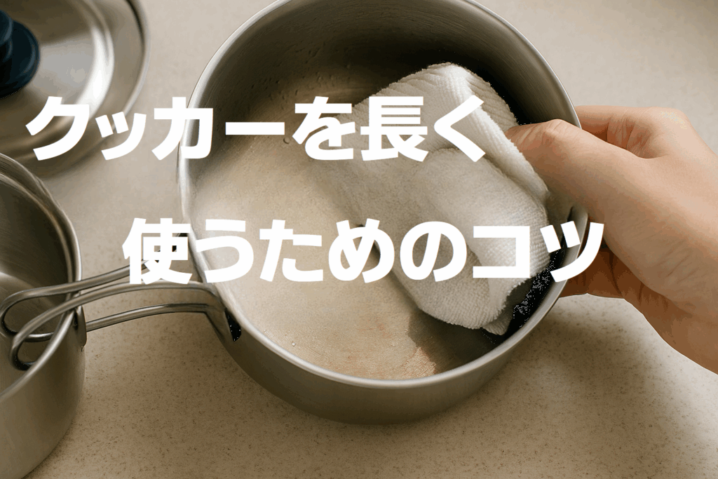クッカーを長く使うためのコツ
