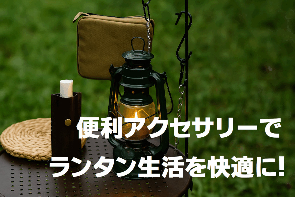 便利アクセサリーでランタン生活を快適に！